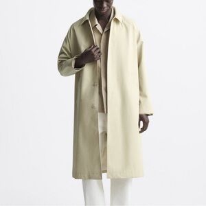 Zara Men Oversized Technical Trench Coat